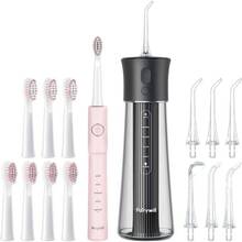 Набір FAIRYWILL Іригатор F30 Black + Електрична зубна щітка E11 Pink (F30B-E11P)