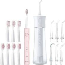 Набір FAIRYWILL Іригатор F30 White + Електрична зубна щітка E11 Pink (F30W-E11P)
