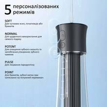 Набір FAIRYWILL Іригатор F30 Black + Електрична зубна щітка P80 White (F30B-P80W)