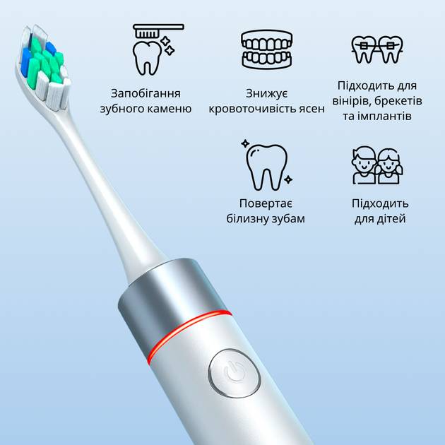 Набір FAIRYWILL Іригатор F30 Black + Електрична зубна щітка P80 White (F30B-P80W) Тип іригатор