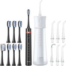 Набір FAIRYWILL Іригатор F30 White + Електрична зубна щітка P80 Black (F30W-P80B)