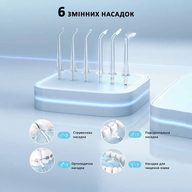 Набір FAIRYWILL Іригатор F30 White + Електрична зубна щітка P80 White (F30W-P80W) Тип електрична зубна щітка