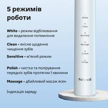 Набір FAIRYWILL Іригатор F30 White + Електрична зубна щітка P80 White (F30W-P80W)