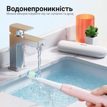 Електрична зубна щітка BITVAE D2 8 насадок + футляр + косметичка Pink (BV-D2-p-k)