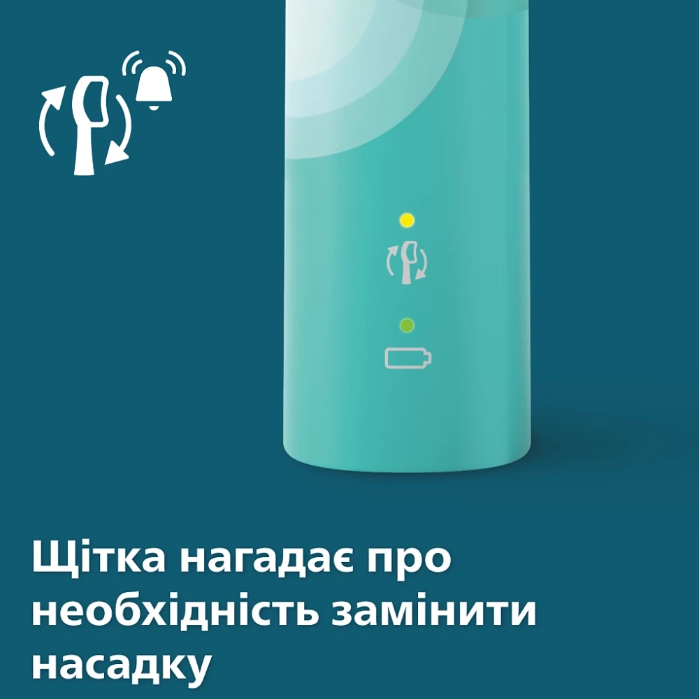 Електрична зубна щітка PHILIPS Sonicare Prismatic Edition Mint Blue HX3689/43 Тип голівки з'ємна
