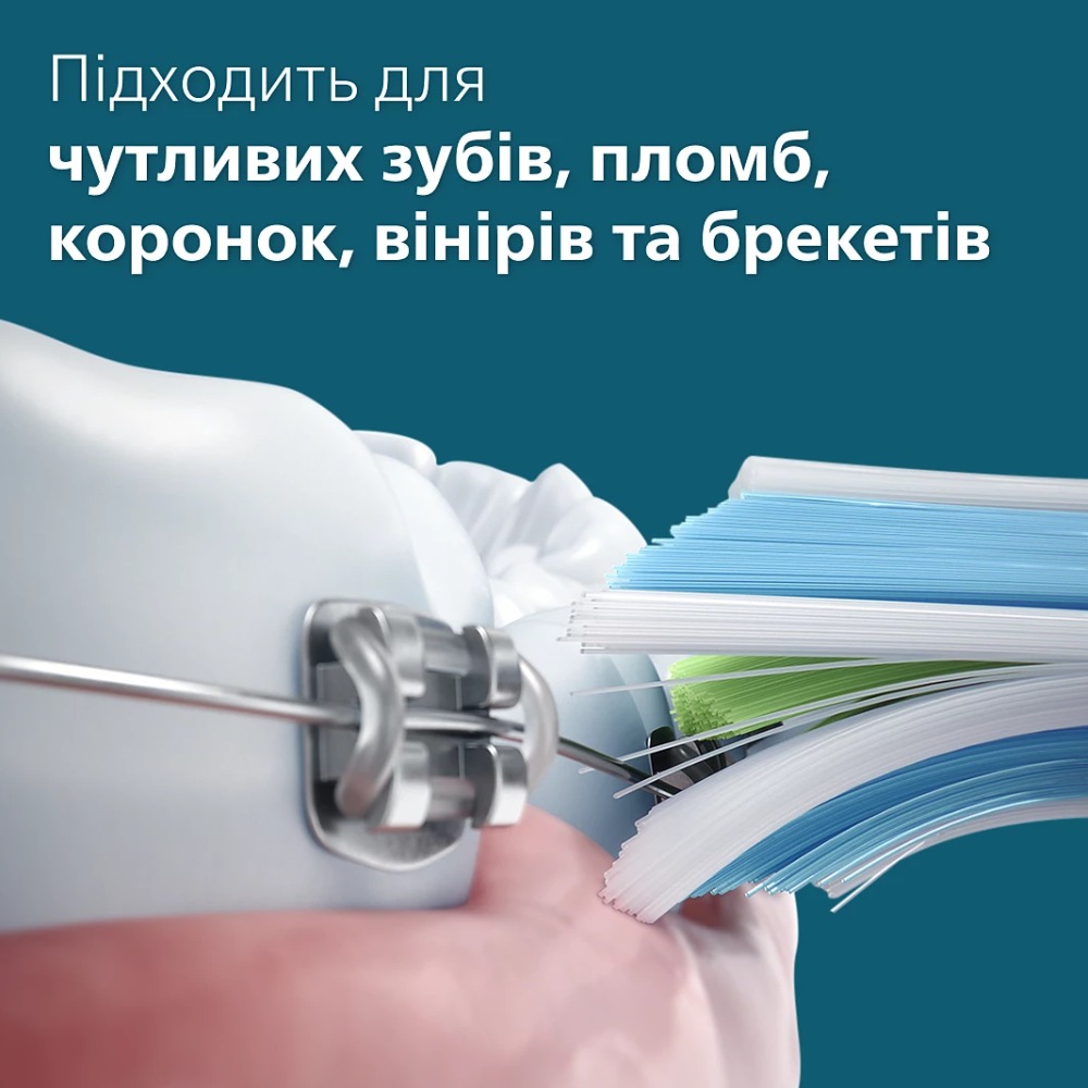 Зовнішній вигляд Електрична зубна щітка PHILIPS Sonicare Prismatic Edition Mint Blue HX3689/43
