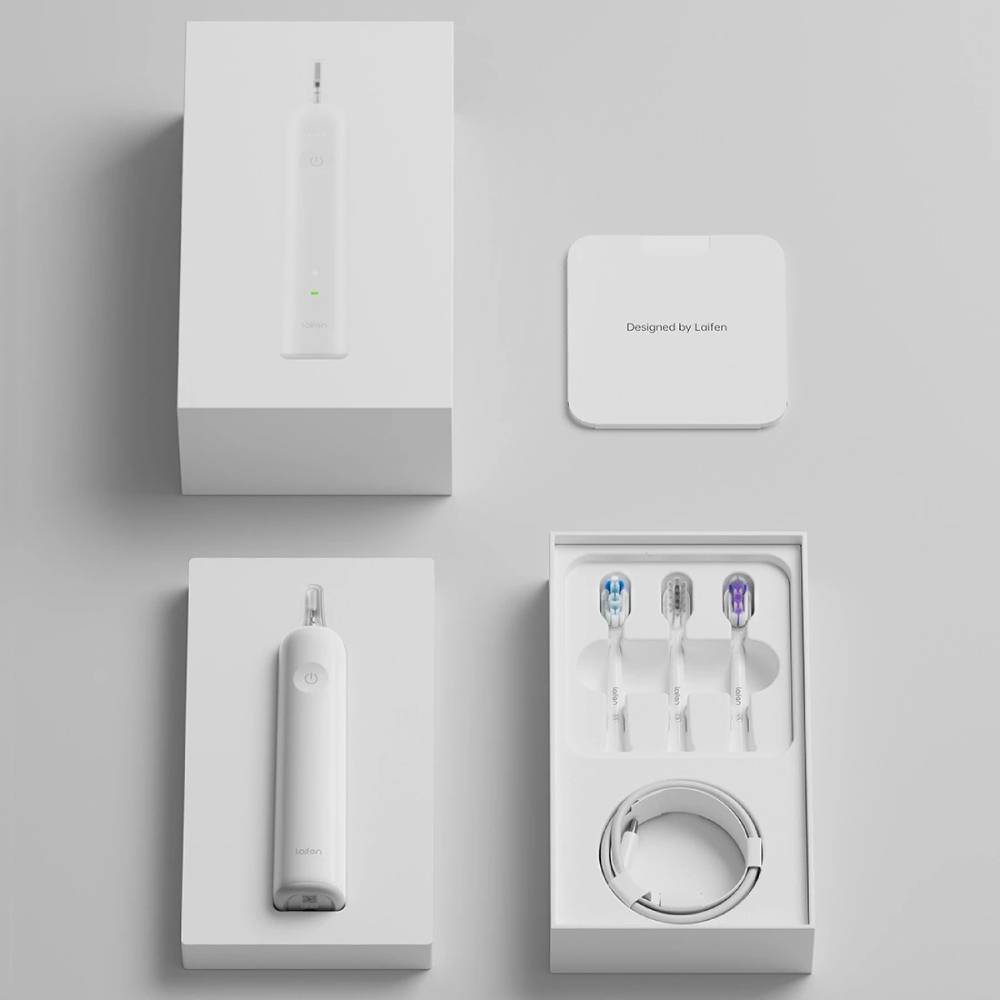 Зовнішній вигляд Електрична зубна щітка LAIFEN Wave White (LFTB01-P)