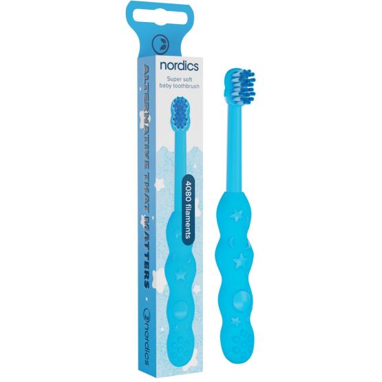 Зубна щітка NORDICS Baby 4080 Soft Blue (3800501908228)