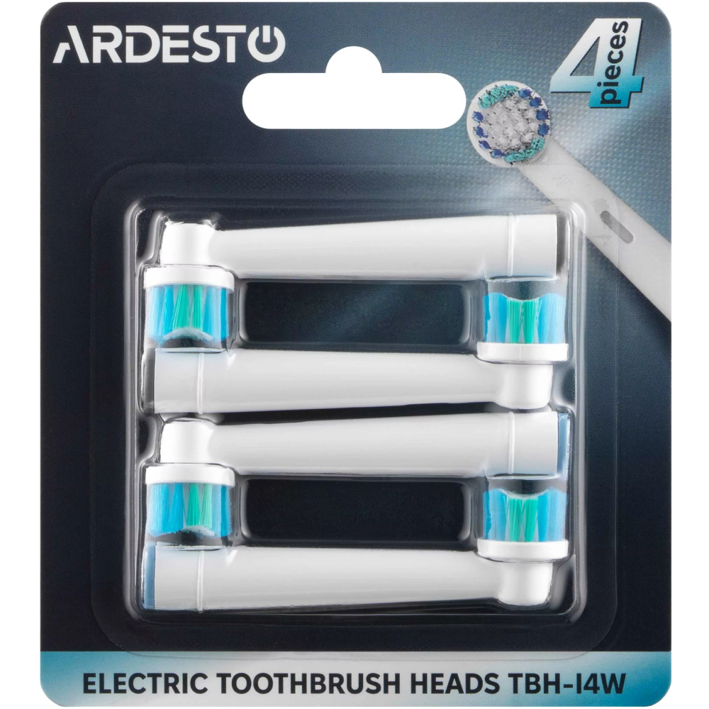 Насадка для зубної щітки ARDESTO 4 шт (TBH-I4W) Колір білий