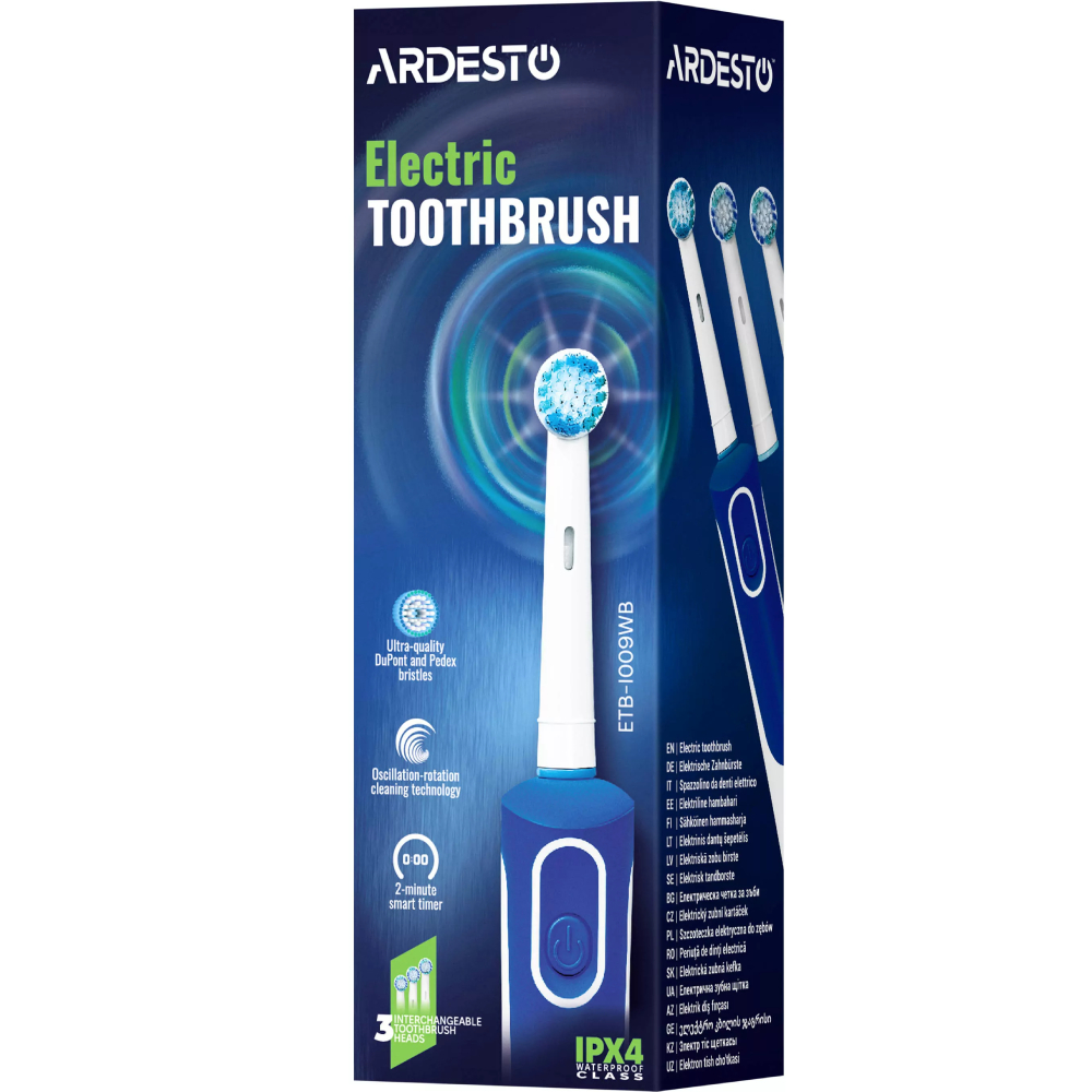 В интернет магазине Электрическая зубная щетка ARDESTO ETB-I009WB White/Blue