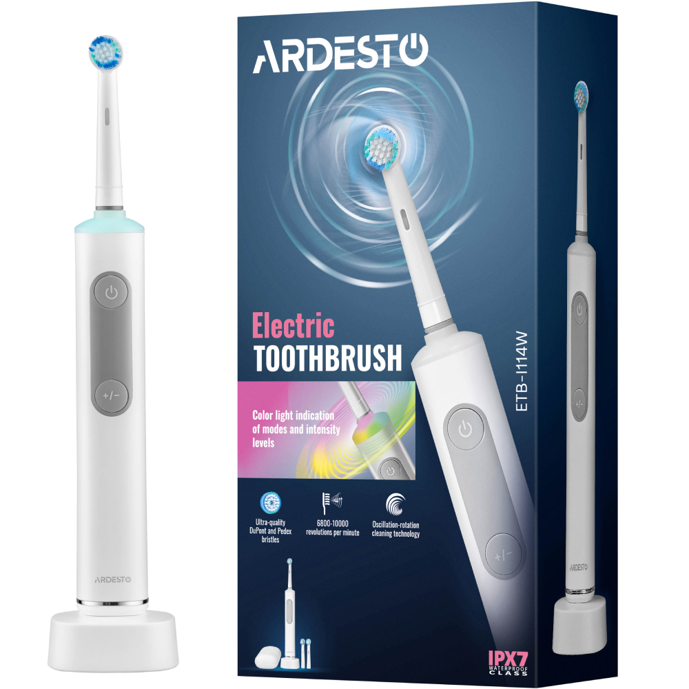 Фото 18 Електрична зубна щітка ARDESTO ETB-I114W White