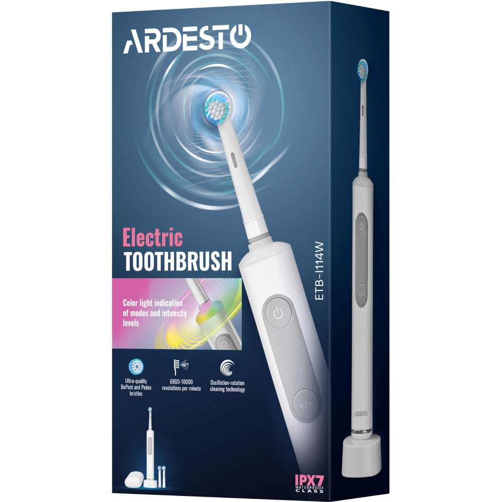 Фото 17 Електрична зубна щітка ARDESTO ETB-I114W White