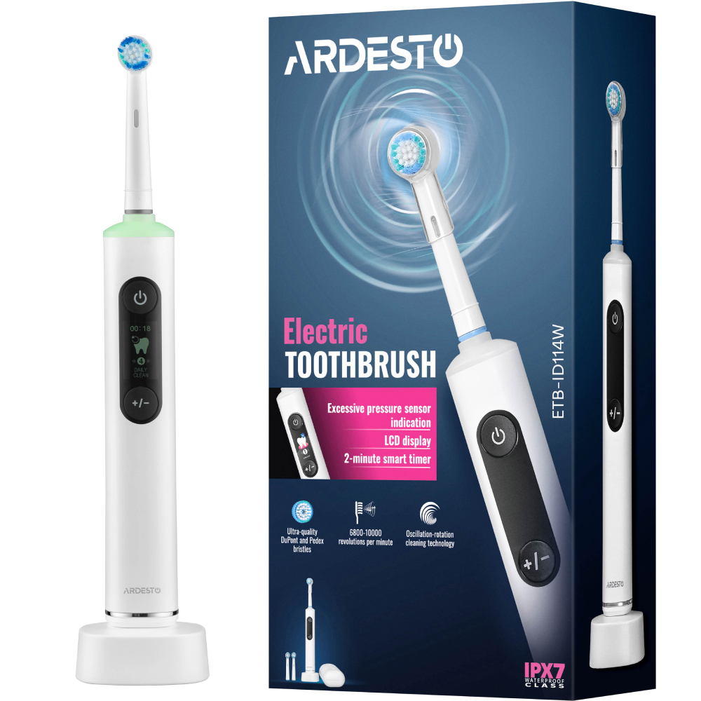 Фото 17 Электрическая зубная щетк ARDESTO ETB-ID114W White