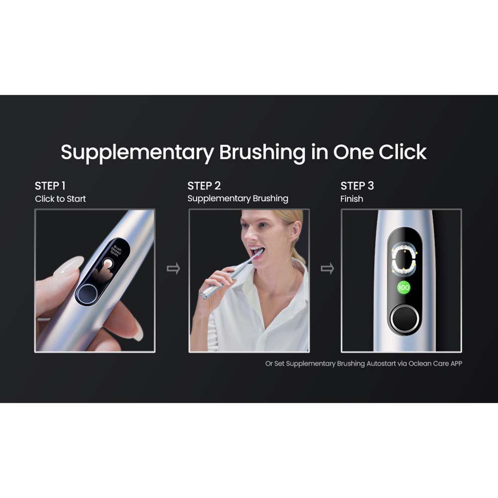Обзор Электрическая зубная щетка OCLEAN X Plus Pro Digital Silver (6970810556179)