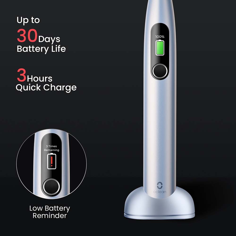 Электрическая зубная щетка OCLEAN X Plus Pro Digital Silver (6970810556179) Тип головки съемная
