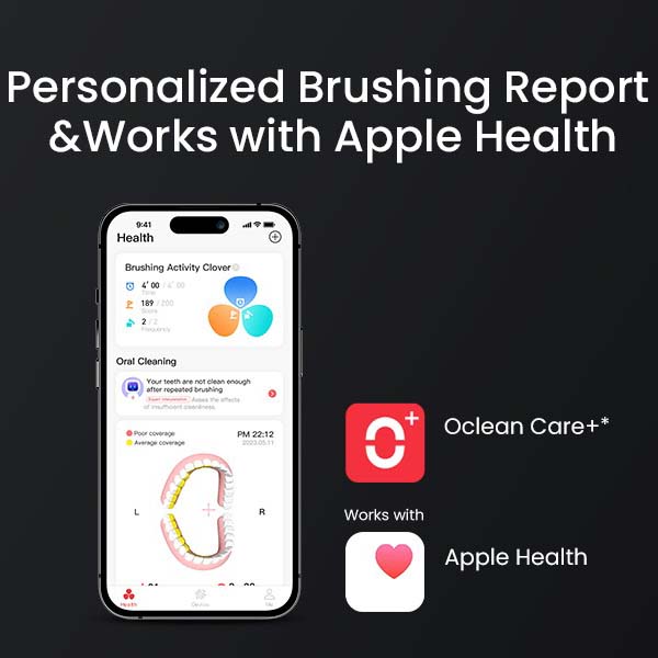 Изображение Электрическая зубная щетка OCLEAN X Plus Pro Digital Silver (6970810556179)