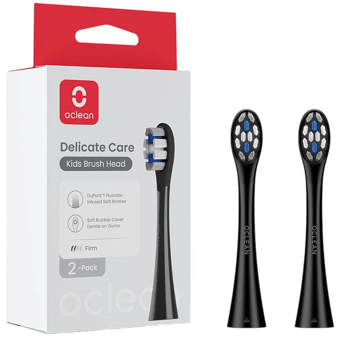 Насадки для зубной щетки OCLEAN X Kids P3K8 2 шт Black (969708105573980)