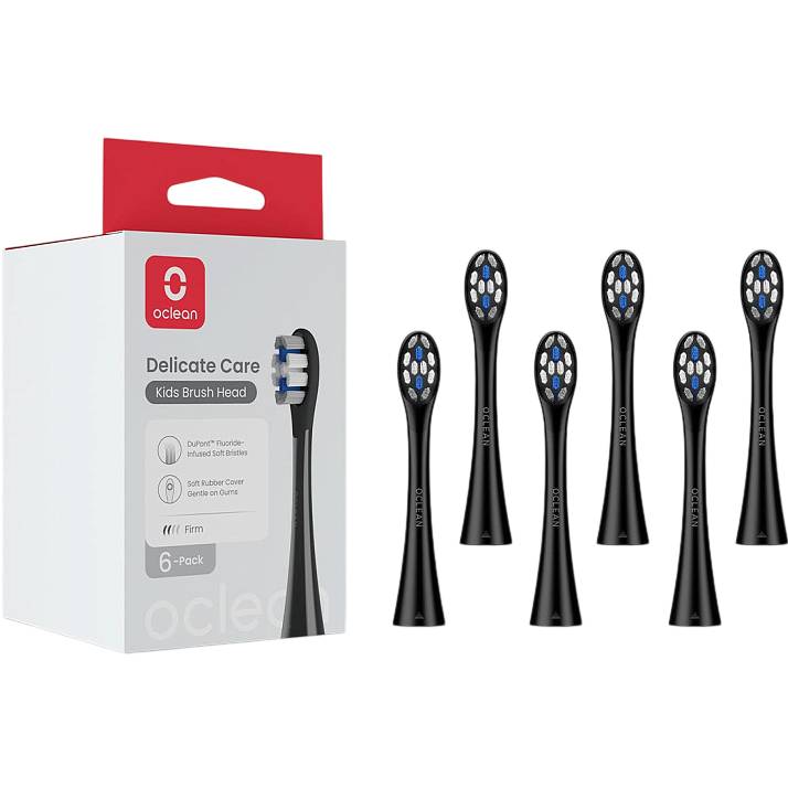 Насадки для зубной щетки OCLEAN X Kids P3K8 6 шт Black (697081055738100)