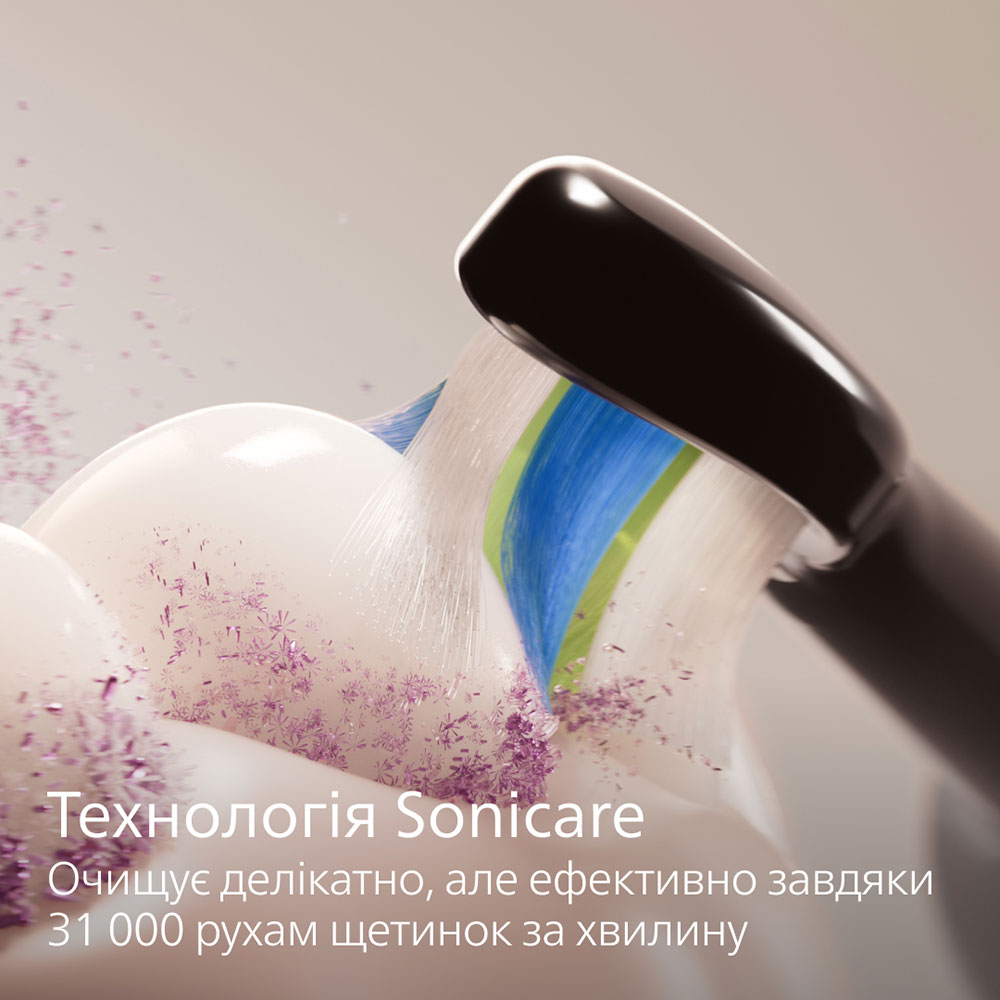 Електрична зубна щітка PHILIPS Sonicare HX4072/42 серії 3100 Колір чорний