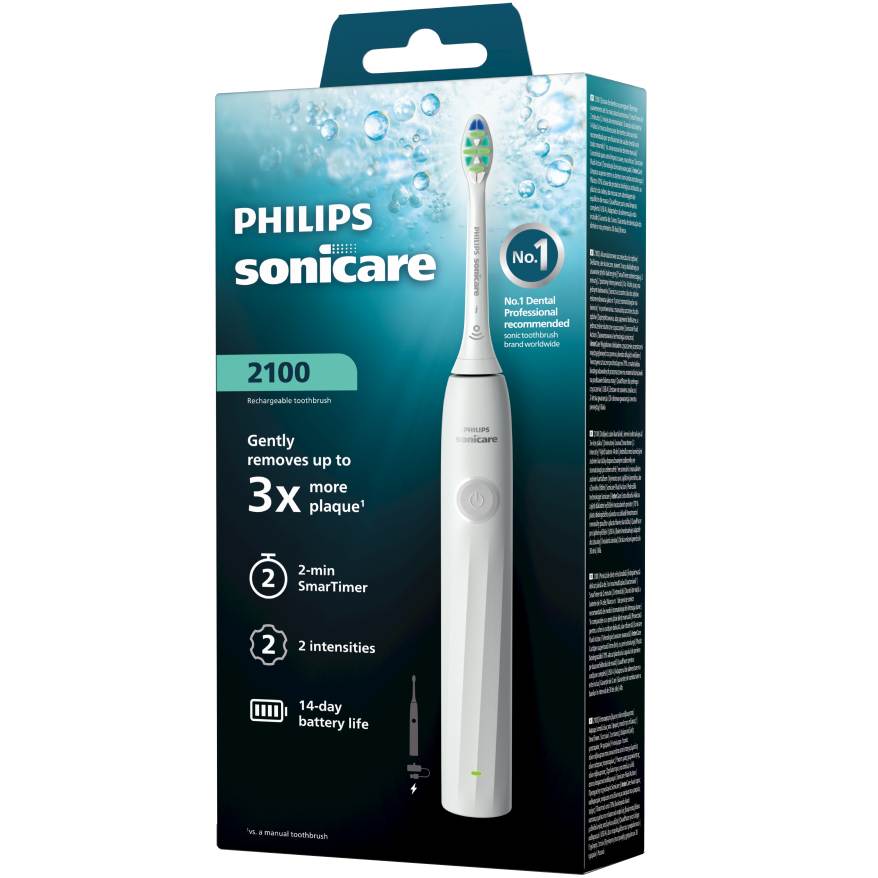 Электрическая зубная щетка PHILIPS Sonicare HX4021/01 серии 2100 Тип головки съемная