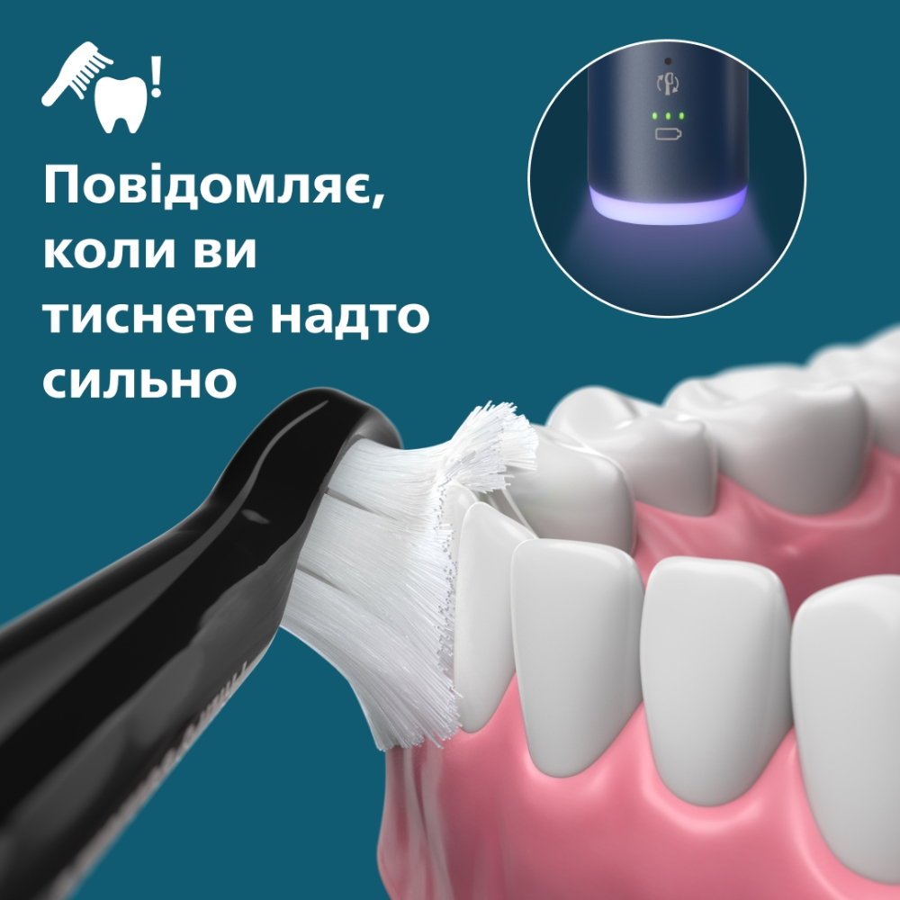 Зовнішній вигляд Електрична зубна щітка PHILIPS Sonicare HX7403/08 серії 6100