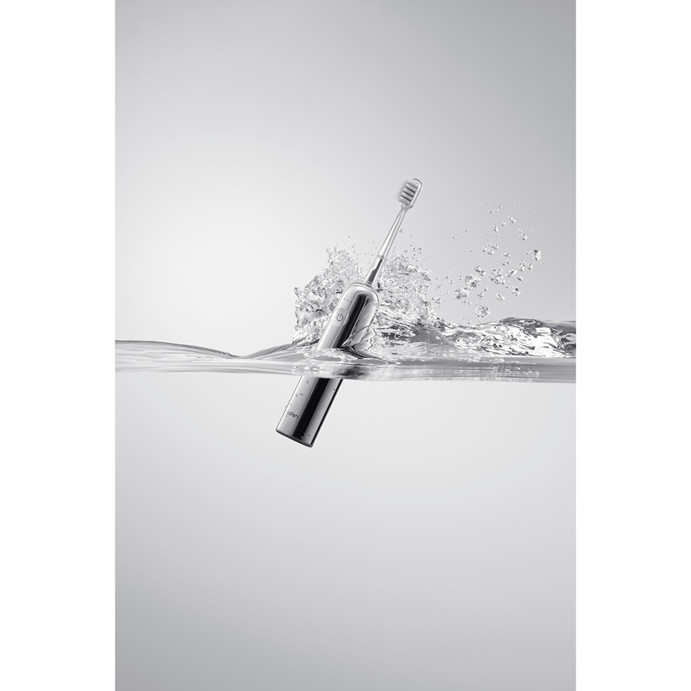 Зовнішній вигляд Електрична зубна щітка LAIFEN Wave Stainless Steel (1TB91-S-EU-SS-002)