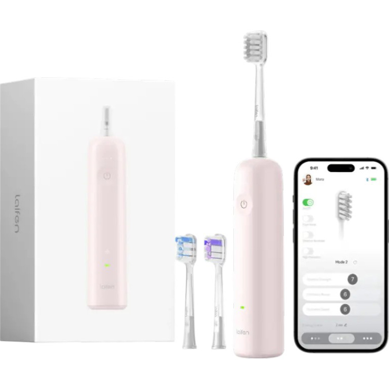 Електрична зубна щітка LAIFEN Wave Pink (1TB91-P-EU-PK-002) Дизайн для дорослих