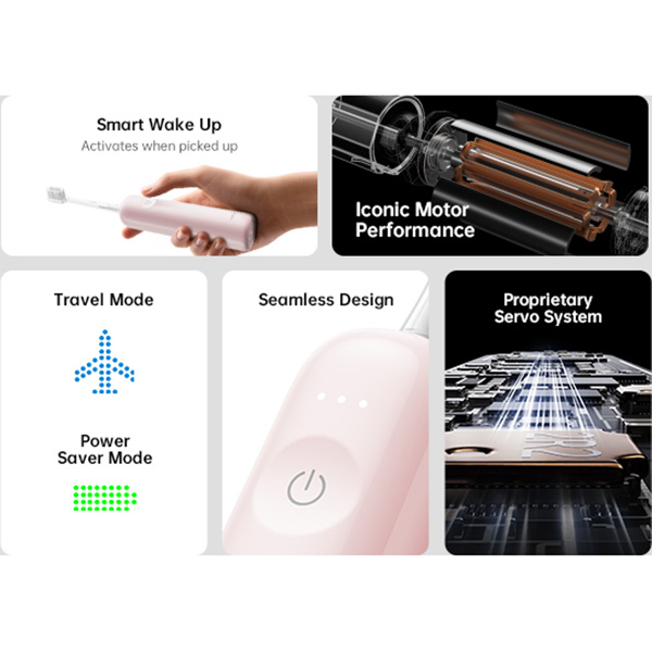 Фото 14 Електрична зубна щітка LAIFEN Wave Pink (1TB91-P-EU-PK-002)