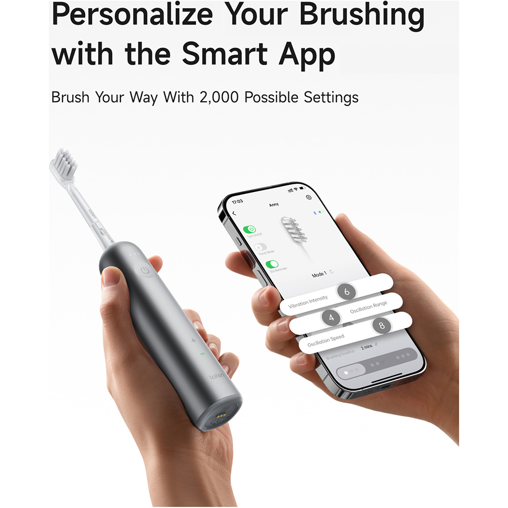 Електрична зубна щітка LAIFEN Wave Подарункова версія (1TB91-L-EU-DG-001) Тип електрична зубна щітка