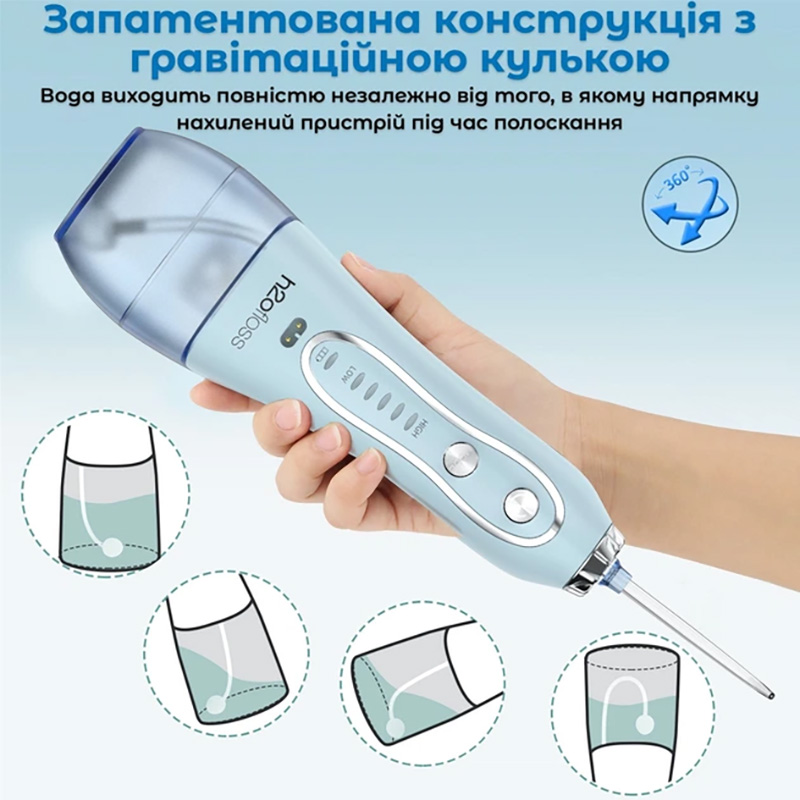 Ирригатор H2OFLOSS HF-6 Blue (H2O-HF6-blue) Цвет голубой
