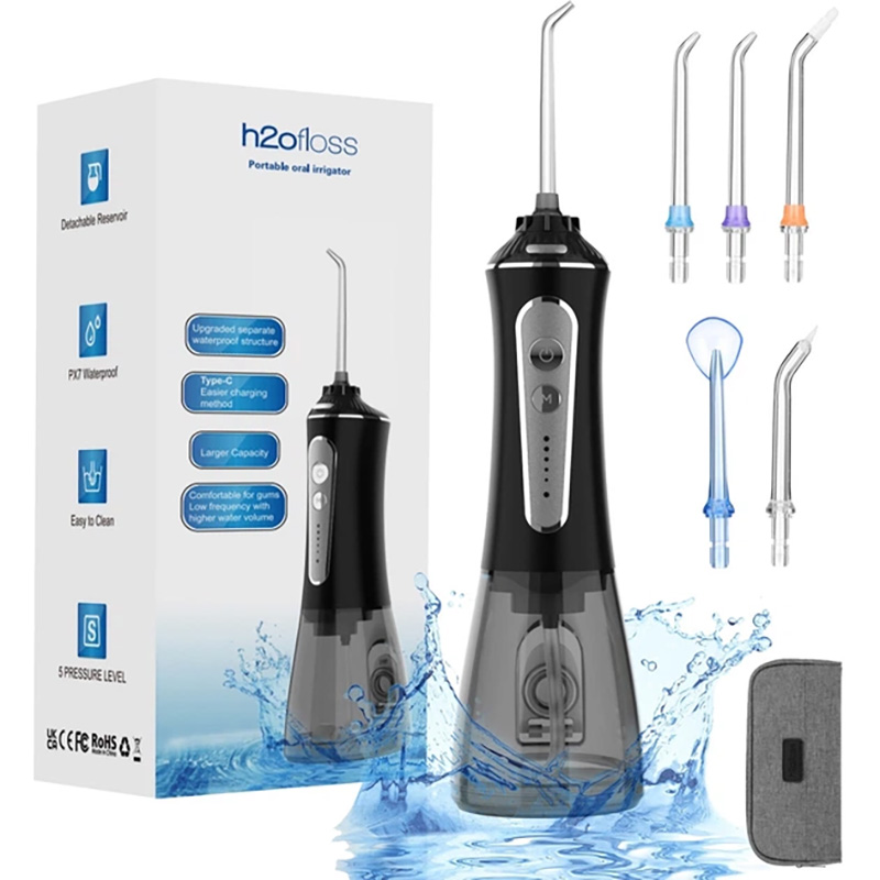 Іригатор H2OFLOSS HF-P11 Black (H2O-HFP11-black) Дизайн для дорослих