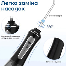 Іригатор H2OFLOSS HF-P11 Black (H2O-HFP11-black)