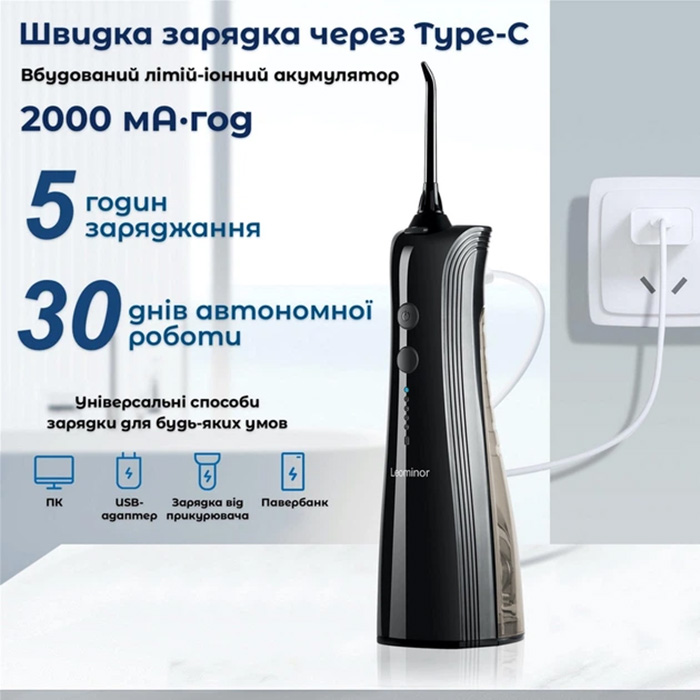 В интернет магазине Ирригатор H2OFLOSS HF-A6 Black (H2O-A6-black)