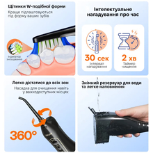 Набір іригатор BITVAE F5020 Black + зубна щітка E11 Black