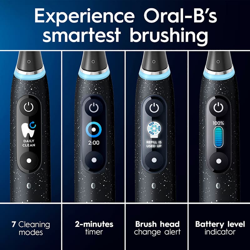 Зовнішній вигляд Електрична зубна щітка ORAL-B iO Series 10 Black (8700216868631)