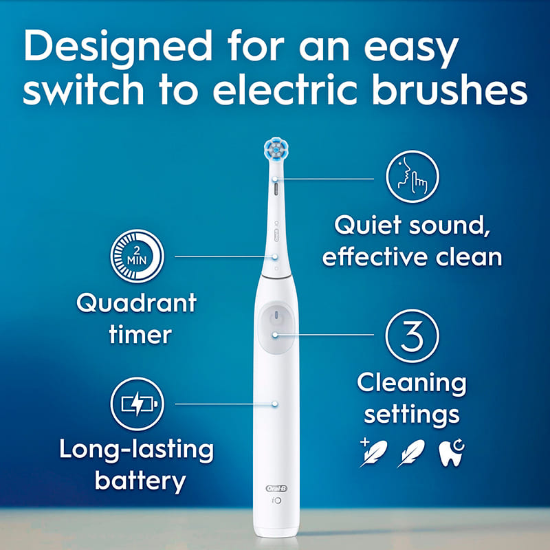 Электрическая зубная щетка ORAL-B iO Series 2 White (8700216868853) Дизайн для взрослых