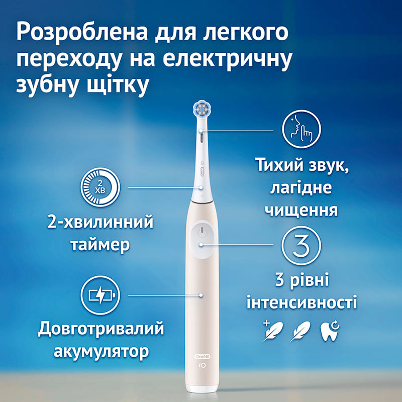 Зовнішній вигляд Електрична зубна щітка ORAL-B iO Series 2 Soft Pink (8700216868785)