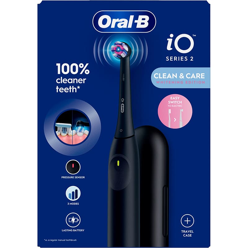 Електрична зубна щітка ORAL-B iO Series 2 Ultra Black (8700216868747) Тип електрична зубна щітка