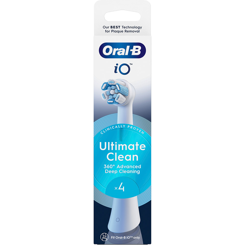 Набір змінних насадок ORAL-B iO Максимальне очищення 4 шт (8700216199513) Тип голівки з'ємна