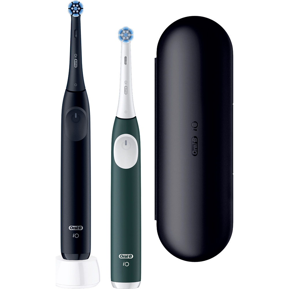 Набір зубних щіток ORAL-B iO 2 Duo Pack Night Black & Forest Green (80857852)