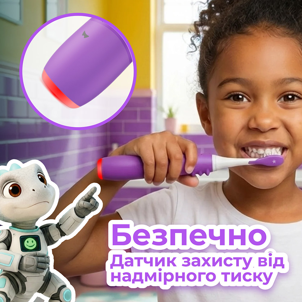Електрична зубна щітка AENO DB9V Violet (ADB0009V) — фото 20