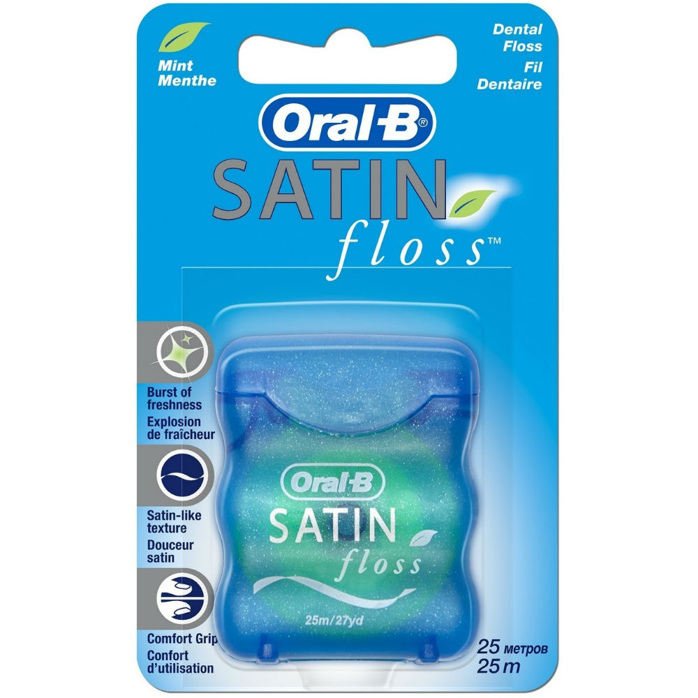 

Зубная нить ORAL-B Satin Floss 25м (5010622018258), 18258зуб. нитка Satin Floss 25м 25м