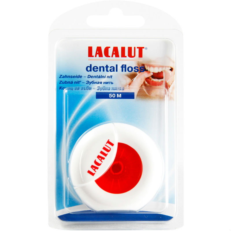 Акция на Зубная нить LACALUT 50 м (4016369546536) от Foxtrot