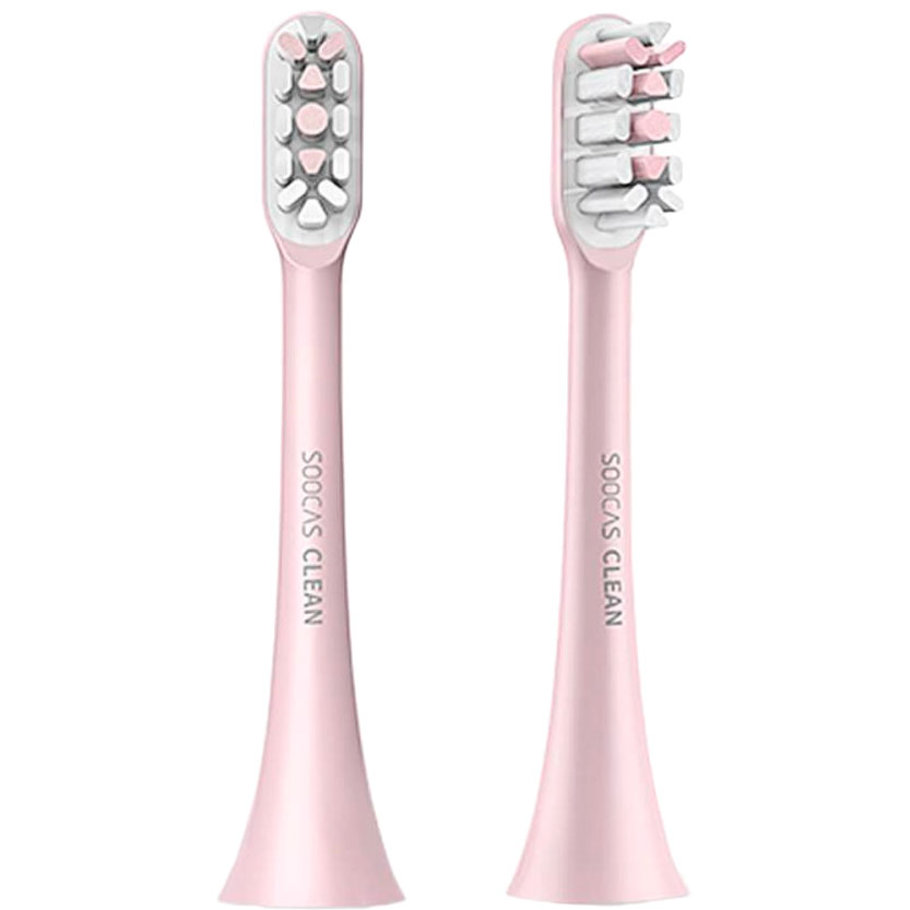 Зубные щетки, ирригаторы Набор насадок для зубной щетки XIAOMI SOOCAS X3 Pink 2 шт