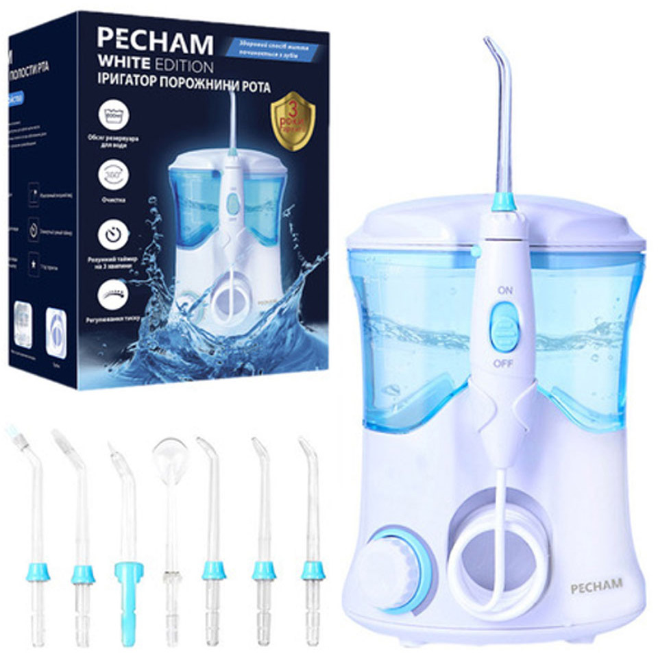 Ирригатор PECHAM Professional White (652118269581) Ирригатор PECHAM Professional White (652118269581) Тип головки съемная