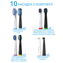 Набір зубних щіток PECHAM Black & White Travel Set (0009119080224)