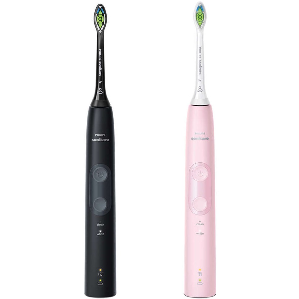 В Україні Набір зубних щіток PHILIPS Sonicare ProtectiveClean 4500 Black + Pink (HX6830/35)