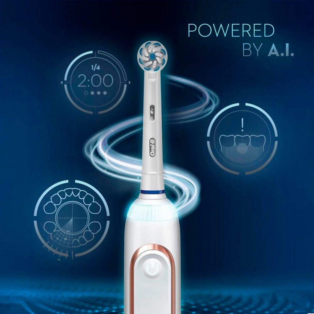 Зубна щітка Braun Oral-B Genius X Rose Gold (D706.513.6 X) Тип голівки з'ємна