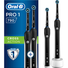 Набор электрических зубных щеток ORAL-B Braun PRO 1 / 790 x2 Black (4210201298489)