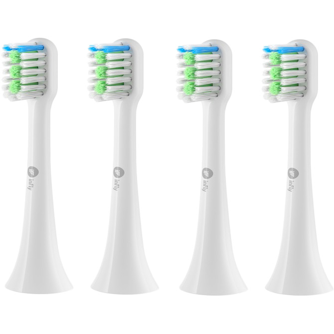 

Набор насадок inFly Toothbrush Head PT02 4 шт White (6973106050672), Набір нас.Toothbrush Head PT02 White (4 шт.)